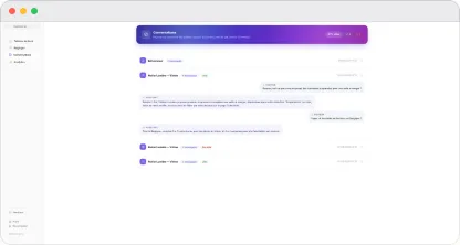 Conversations : l'historique complet, consultable à tout moment